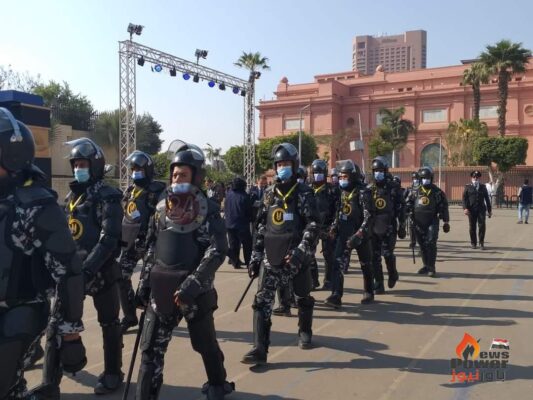 صور ..مصر تستعد الان لانطلاق موكب نقل المومياوات الملكية