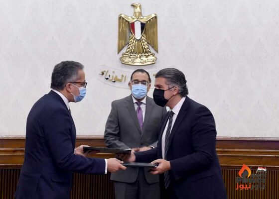 رئيس الوزراء يشهد مراسم التعاقد مع تحالف حسن علام _ MAB الفائز بتقديم وتشغيل الخدمات بالمتحف المصري الكبير