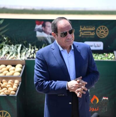 الرئيس السيسى يتفقد مشروع مستقبل مصر الزراعى بمناسبة بدء موسم الحصاد