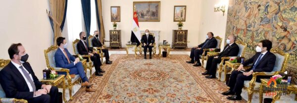 عاجل ..  الرئيس السيسى يبلغ المبعوث الأمريكى بأن قضية سد النهضة قضية وجودية لمصر ولن نقبل بالمساس بمقدرات شعبنا