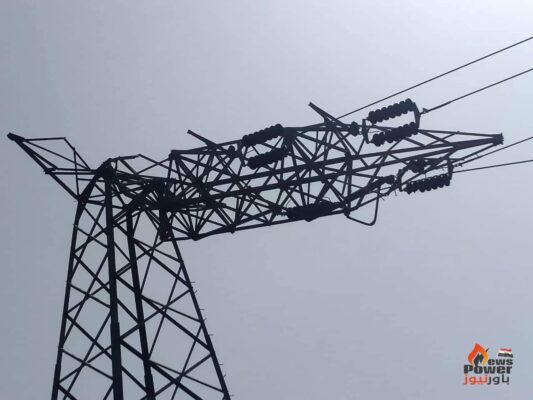 الجوهرى يرتكب خطأ جسيم فى شد البرج 6 من خط ميت فارس /ميت الصارم جهد 66KV