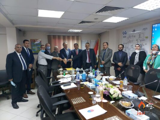 ترحيب كبير بالمهندس عبد الناصر خفاجى لحضوره أول مجلس إدارة لشركتى الامل وبترويب
