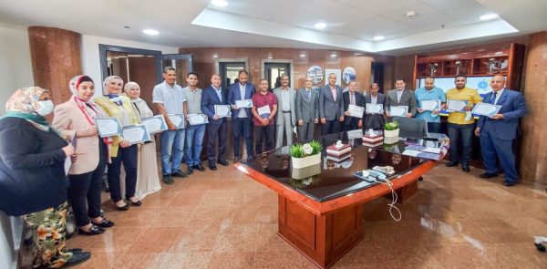 بمناسبة حصول الشركة على شهاده الأيزو 45001 .. غـازتـك تـكـرم فـريـق العـمـل بإدارة السـلامة والصـحـة المهنـيـة