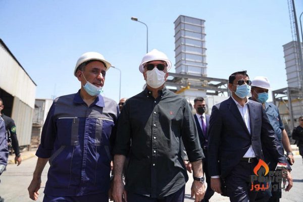 بالصور.. رئيس الوزراء العراقى يزور محطة جنوب بغداد الغازية الثانية.