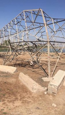 وزارة الكهرباء العراقية : استهداف خط قدس - نصر ١٣٢ ك.ڤ المغذي لمشروع ماء الكرخ بعمل تخريبي 