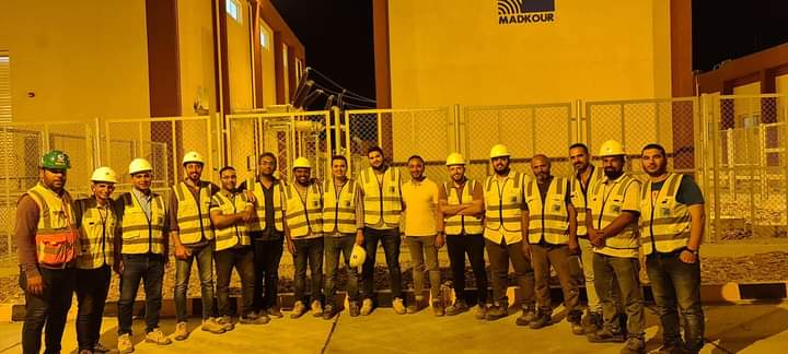 مدكور  تطلق الجهد على محطة محولات محمد نجيب جهد 66/22 KV