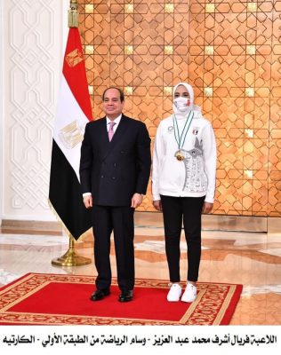 الرئيس السيسي: شكرًا لأبطال مصر.. واستعدوا لتحقيق إنجاز أكبر في دورة الألعاب الأولمبية المقبلة
