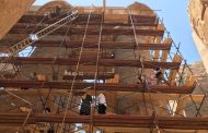 ترميم صالة الاعمدة الكبري لمعبد الكرنك تمهيدا لتنظيم احتفالية ضخمة لافتتاح مشروع تطوير طريق الكباش