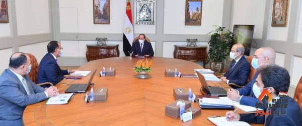 الرئيس السيسى يتابع الموقف التنفيذي الخاص بسد 
