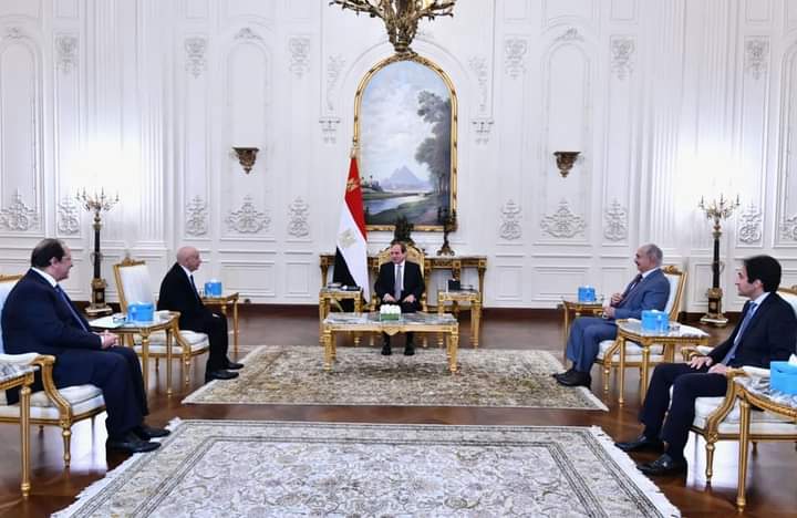 الرئيس السيسي يستقبل رئيس مجلس النواب الليبي والقائد العام للقوات المسلحة الليبية