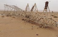 سقوط ابراج كهربائية فى ليبيا بسبب الرياح