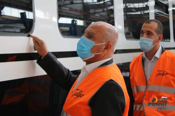 وزير النقل يتفقد مراحل تصنيع عدد 6 قطارات تالجو متعاقد عليها لصالح هيئة السكك الحديدية بمصانع الشركة بشمال اسبانيا