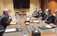 الملا يعقد جلسة مباحثات ثنائية مع مستشار الرئيس الفلسطيني ، لبحث دعم وتعزيز التعاون المشترك فى مجالات البترول والغاز الطبيعى