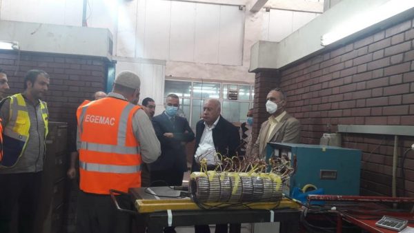 المهندس مدحت رمضان يستقبل وفد من الشركة العربية الأفريقية للأعمال الكهربائية الليبية