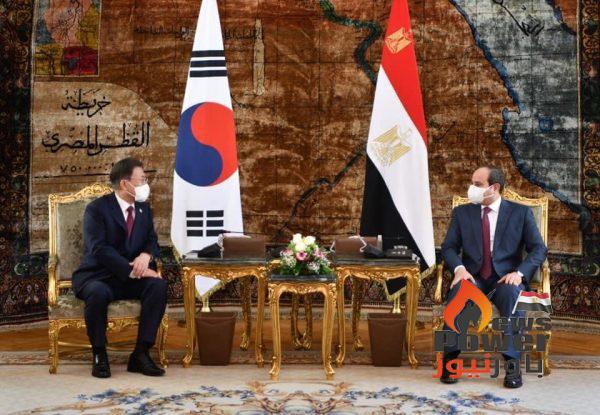 الرئيس السيسى يستقبل رئيس جمهورية كوريا الجنوبية