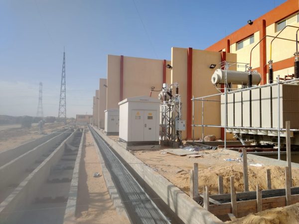 عاجل ... ميجا للانشاء والصناعة تنهى تنفيذ محطة محولات وادى النطرون جهد 66/22 ك.ف