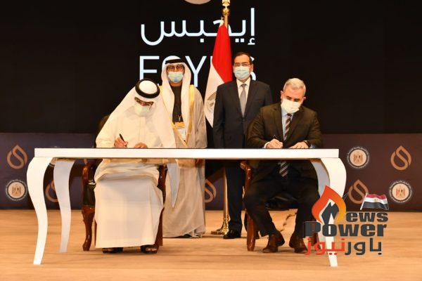 الملا والمرزوقى يشهدان توقيع بروتوكول تعاون بين التعاون للبترول وامارات مصر