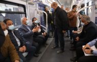 وزير النقل يتفقد مشروع القطار الكهربائى الخفيف LRT ويتابع التشغيل التجريبي للمرحلة الأولى