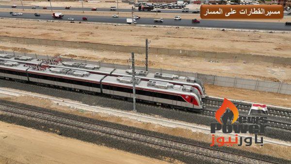 صور لقطارات LRT أثناء التشغيل التجريبي .. انجاز عالمى على أرض مصر