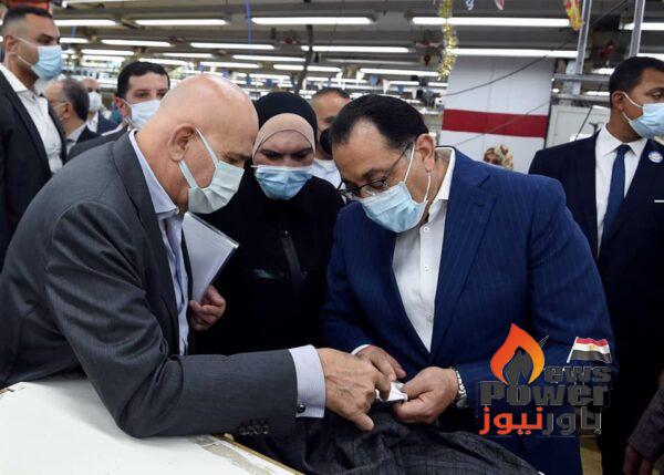  أثناء زيارته لمدينة العاشر من رمضان: رئيس الوزراء يتفقد مصنع شركة العرفة للاستثمارات والاستشارات