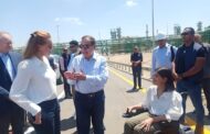 صور من زيارة الملا ومفوضة الطاقة الأوربية والسفير الاوربى لمجمع محطة معالجة حقل ظهر