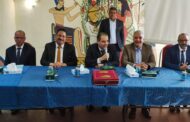 العاملون بشركة مصر الوسطى لتوزيع الكهرباء يحتفلون بالمهندس رأفت شمعة لتجديد الثقه لفترة جديدة