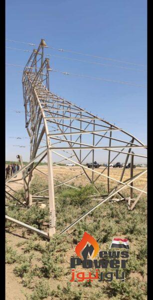 العراق :  عمل تخريبي يستهدف خط كهرباء محطة الحويجة جهد 132 كيلو فولت