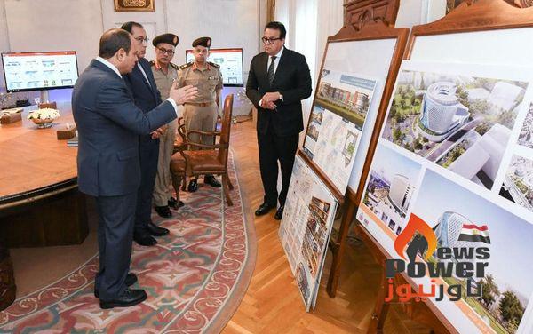 الرئيس السيسى يطلع على خطة تطوير مستشفى أم المصريين ومعهد ناصر وإنشاء اكبر  مركز  إقليمي لزراعة الأعضاء