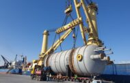 بالصور .. وصول 2 coke drum لمشروع مجمع التفحيم بالسويس توريد شركة L&T الهندية