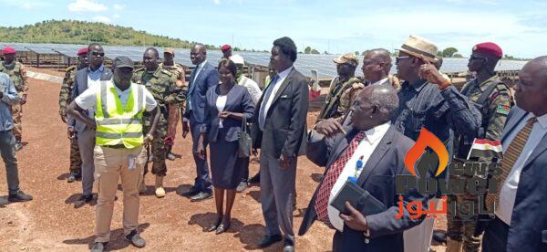 تنفيذ شركة السويدى اليكتريك T&D .. نائب رئيس جمهورية جنوب السودان في زيارة تفقدية لمحطة الطاقة الشمسية الجديدة قدرة 20 ميجاوات ..صور