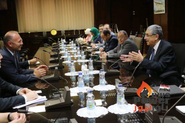 وزير الكهرباء يستقبل وزير الطاقة البلغارى وسط إشادة بالتطور السريع والملحوظ فى المشروعات التى ينفذها قطاع الكهرباء