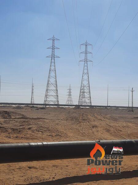 جيزة للكابلات تنهى تعديلات مسار الابراج المتعارضة بخط السويس٢/ بدر٥٠٠ جهد ٢٢٠ ك.ف مع خط الصرف الخاص بالعاصمة الادارية