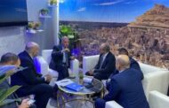 الدكتور مصطفي مدكور يستقبل وزير الري بجناح الشركة بمؤتمر المناخ COP27