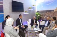 جناح مدكور بمؤتمر المناخ يشهد حوارا حول التعاون بين الشركة و siemens فى مجالات مراكز التحكم ونقل وتوزيع الكهرباء