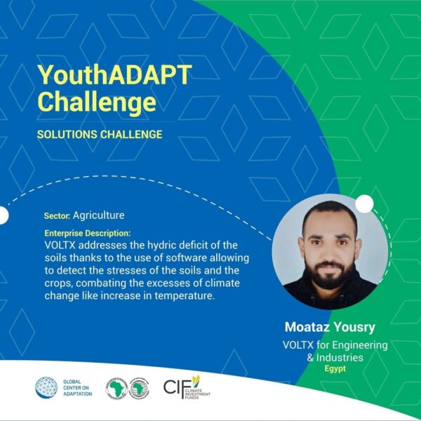 فولتكس تمثل مصر وتفوز بمسابقة Youth Adapt Challenge المقامة على هامش COP 27 برعاية بنك التنمية الأفريقي