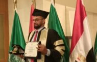 حصول أسامة عميرة من شركة بدرالدين علي ماجستير إدارة أعمال 