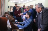 فودة ورؤساء قطاعات الشبكات والتحكمات والشئون التجارية فى زيارة لقطاع شبكات وإيرادات وتحكم الهرم ومتابعة مستوى الاداء