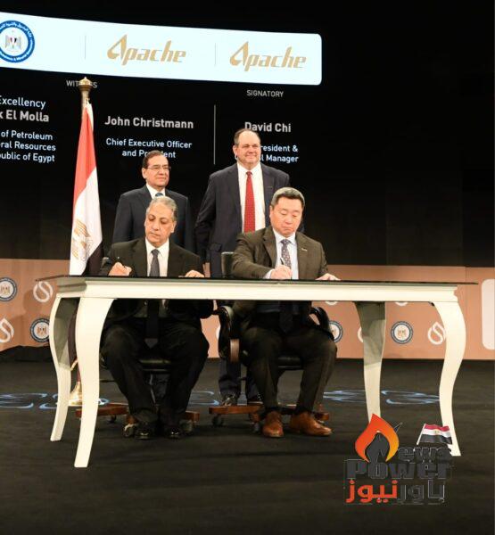 الرئيس التنفيذى لهيئة البترول يوقع اتفاقية للتسويق المشترك بين الهيئة وأباتشى الأمريكية
