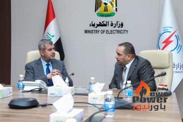 الكهرباء العراقية : وزير الكهرباء العراقي يستقبل نظيره الأردني 