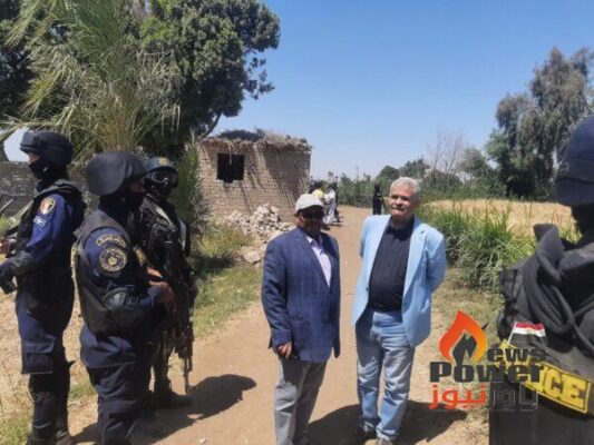تنفيذ القوة الجبرية لاستكمال مشروع إنشاء خط بني مزار شرق - مغاغة شرق جهد 66 ك.ف 