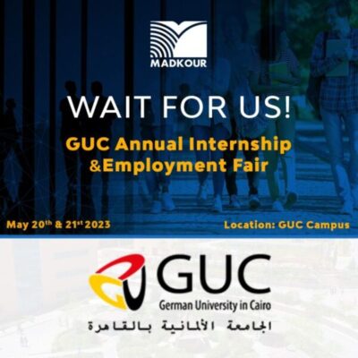 مدكور راعى لمعرض التدريب والتوظيف السنوي للجامعة الألمانية بالقاهرة.