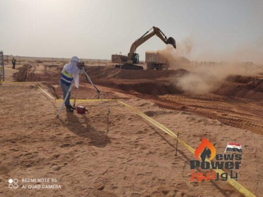 جيزة مصر للنقل والتوزيع تبدأ فى تشييد محطة محولات مشروع اكوا باور الشمسية بكوم امبو جهد 220/22 ك.ف