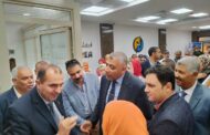 الدكتور خالد الدستاوى والمهندس ايهاب الفقى  يتفقدان  مركز البيانات الرئيسى وإدارات  شركة الإسكندرية للتوزيع