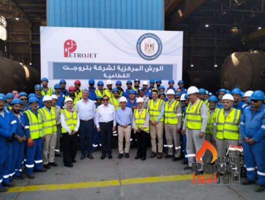 الملا يتفقد الورش المركزية لشركة بتروجت فى إطار دعم التصنيع المحلى للمعدات البترولية