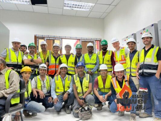 بالصور ... ميجا للانشاء والصناعات تحتفل بوضع الجهد على محطة محولات رأس غارب لخدمه مزرعة رياح خليج السويس