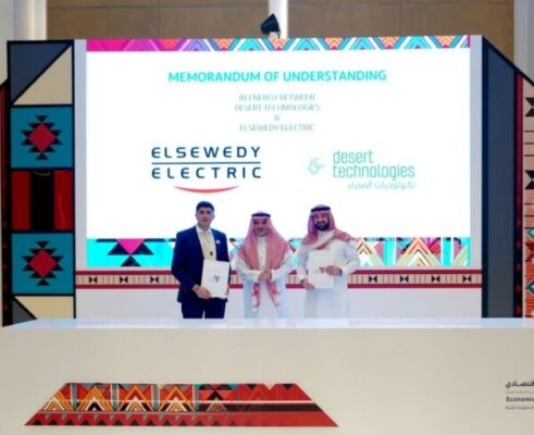 اتفاقية تعاون بين السويدي اليكتريك وشركة تكنولوجيات الصحراء للعمل في مشاريع الطاقة المتجددة بالمملكة السعودية
