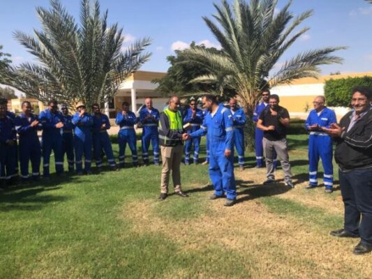 بدر الدين للبترول تطلق يوم السلامة بموقع بدر 3 والاحتفال مع العاملين والمقاولين من خلال وقفه السلامة