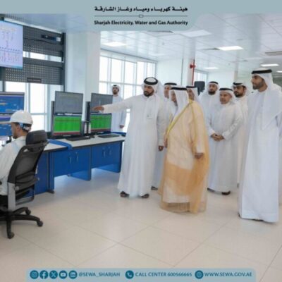حاكم الشارقة يفتتح توسعات محطة كهرباء اللية قدرة 1026 ميجا وات