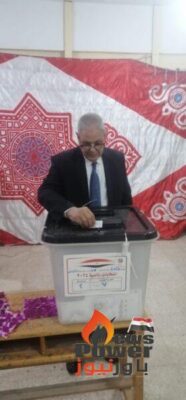 رئيس مجلس ادارة شركة شمال القاهرة لتوزيع الكهرباء يدلى بصوته بالانتخابات الرئاسية