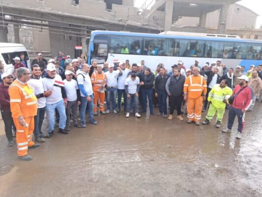 العاملون بشركة ميجا للانشاء والصناعات يشاركون فى الانتخابات الرئاسية